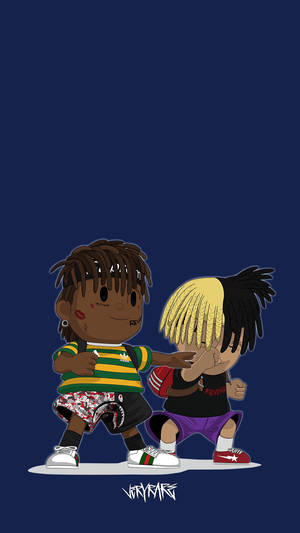 XXXTentacion এবং Juice Wrld অ্যানিমে — অ্যানিমে কাপল জিআইএফ ওয়ালপেপার