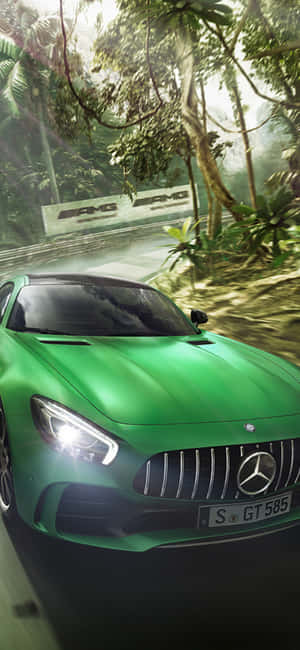 iPhone X AMG GT-R ব্যাকগ্রাউন্ড — আইফোন এক্স ওয়ালপেপার
