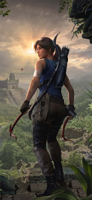 আইফোন X Shadow Of The Tomb Raider ব্যাকগ্রাউন্ড — সানরাইজ ওয়ালপেপার