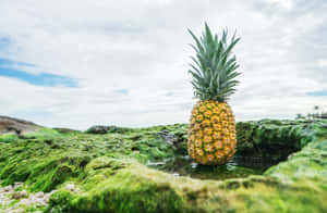 আনারস পটভূমি — ম্যাকবুক প্রো ১৬ ওয়ালপেপার