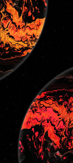 কালো Amoled গ্রহ — 1440x3200 ওয়ালপেপার