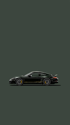 গা dark সবুজ পোর্শে 911 আর্টওয়ার্ক