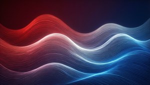 ওয়ানপ্লাস গ্রেডিয়েন্ট রঙে বিমূর্ত তরঙ্গ, প্রবাহিত রেখা।