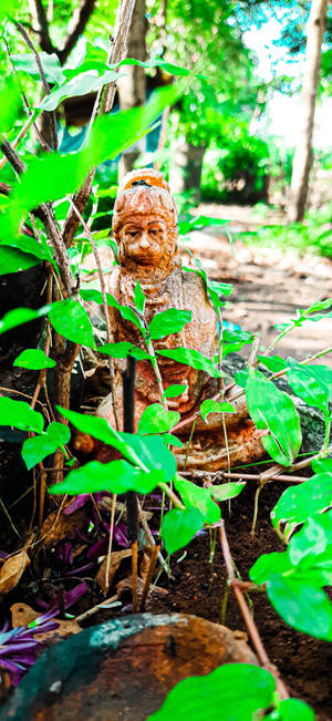জয় শ্রী রাম এইচডি ফরেস্ট স্ট্যাচু — গ্যালাক্সি এস২৫ আল্ট্রা ওয়ালপেপার