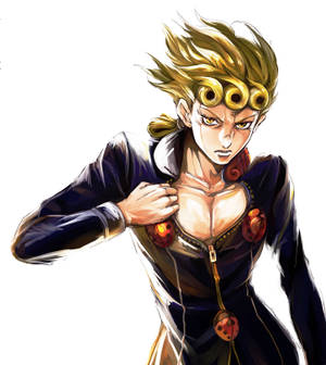 জিওরনো জিওভানা গাঢ় স্যুটে লেডিবাগ প্রতীক সহ অসাধারণ ওয়ালপেপার আর্টওয়ার্ক — ভিভো X ফোল্ড3 প্রো ওয়ালপেপার
