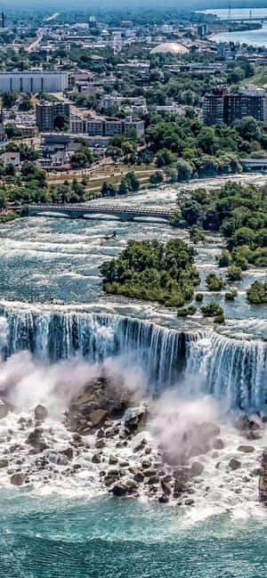 720p Niagara Falls ব্যাকগ্রাউন্ড — IQOO Z10 Lite ওয়ালপেপার