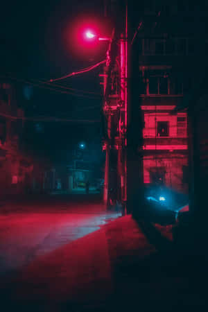 নিয়ন লাল নান্দনিক — নিয়ন লাল নান্দনিক ওয়ালপেপার
