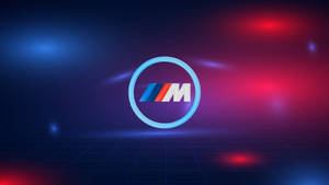 নীল লাল আলো BMW M লোগো — বিএমডব্লিউ ওয়ালপেপার