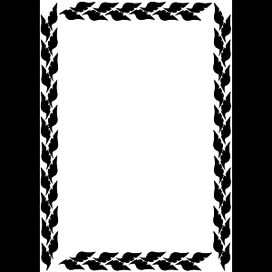 পাতার নকশা করা সীমানা