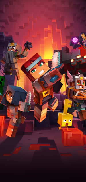 পিক্সেল ৩ Minecraft ব্যাকগ্রাউন্ড — Honor X80i ওয়ালপেপার