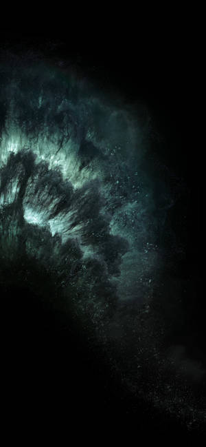 ধোঁয়ার মতো পৃষ্ঠযুক্ত গাঢ় iPhone 11 ওয়ালপেপার