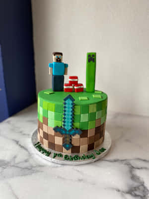 Minecraft কেকের ছবি — আইপ্যাড এয়ার ১৩ ওয়ালপেপার