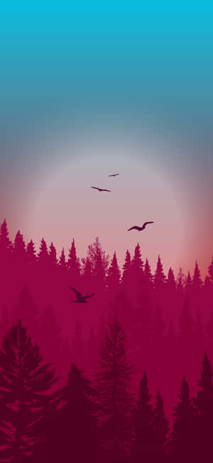 Night Forest — পিক্সেল ৮ ওয়ালপেপার