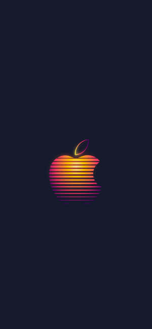 রেট্রো অ্যাপল লোগো — 1290x2796 ওয়ালপেপার
