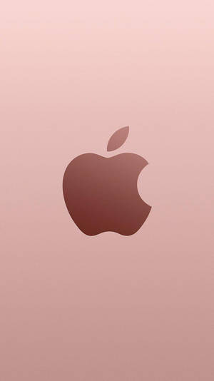রোজ গোল্ড আপেল লোগো iPhone SE — আইফোন এসই ওয়ালপেপার