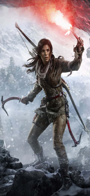 iPhone Xs Max Rise Of The Tomb Raider ব্যাকগ্রাউন্ড — আইফোন ১৫ প্লাস ওয়ালপেপার