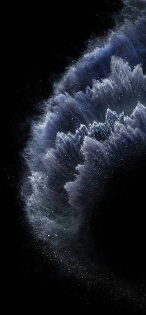iPhone 11 জমাট ঢেউ অন্ধকার ওয়ালপেপার