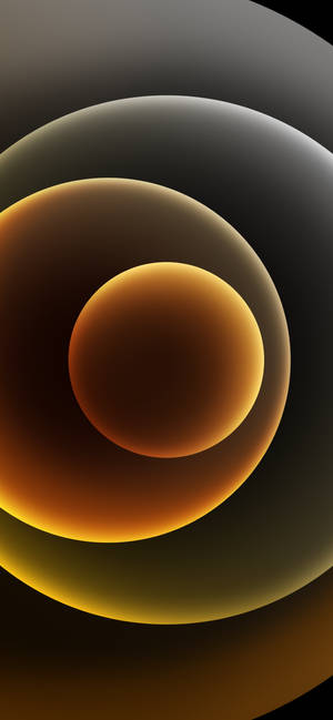 হলুদ গোলক iPhone 12 ওয়ালপেপার — 1320x2868 ওয়ালপেপার